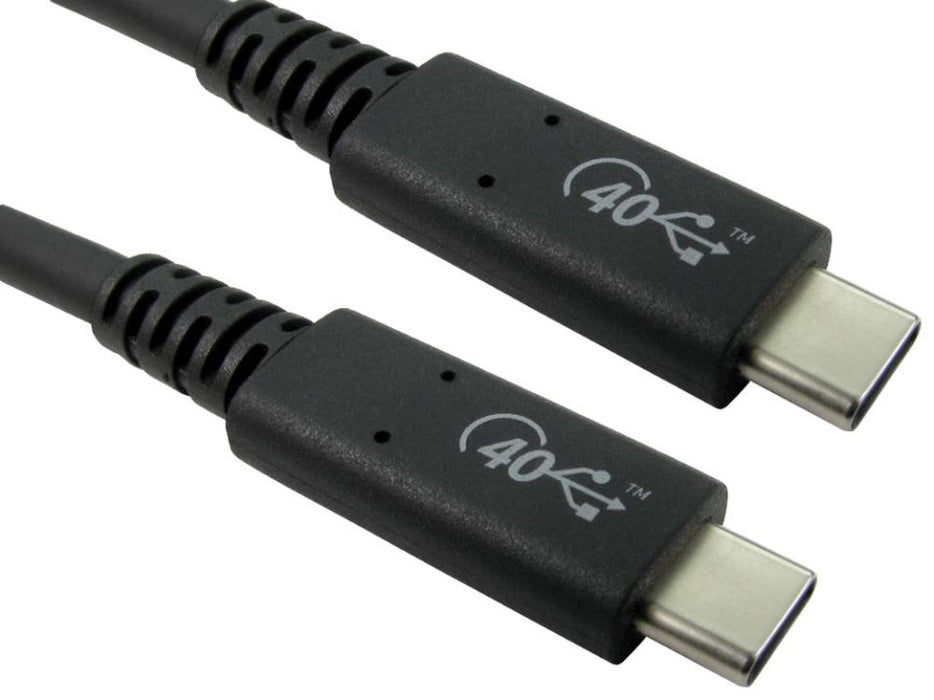 USB C Plug to USB C Plug Certified USB4 Lead