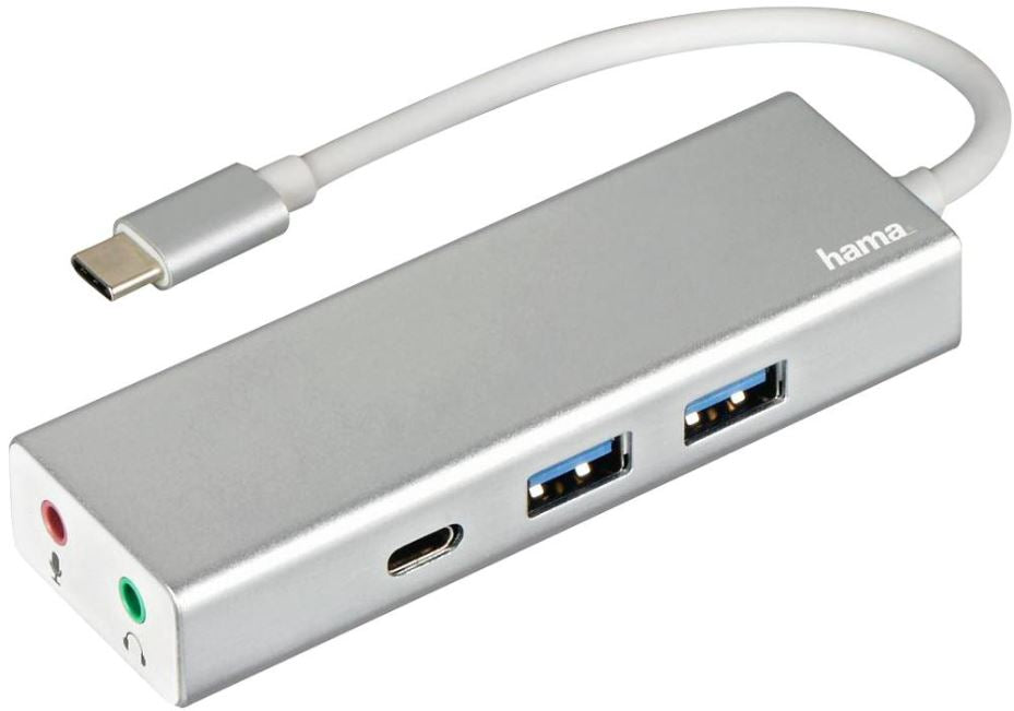 USB 3.1 Type-C Hub, 2x USB-A, USB-C and 3.5mm Audio