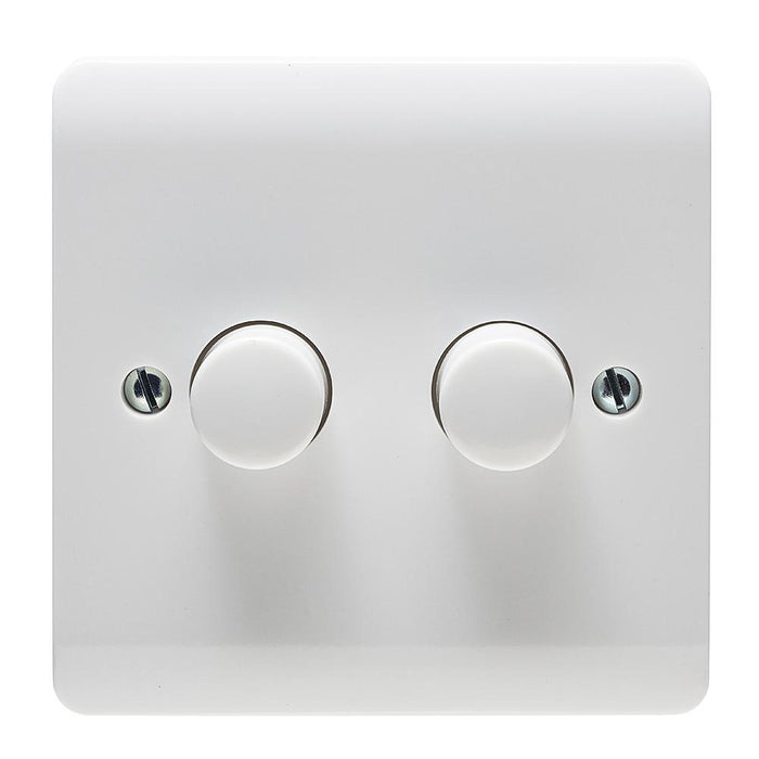 Instinct 2 Gang, 2 Way Dimmer Wall Switch, 400W