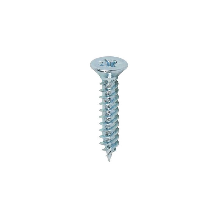 Twin Woodscrew PZ1 Countersunk Zinc