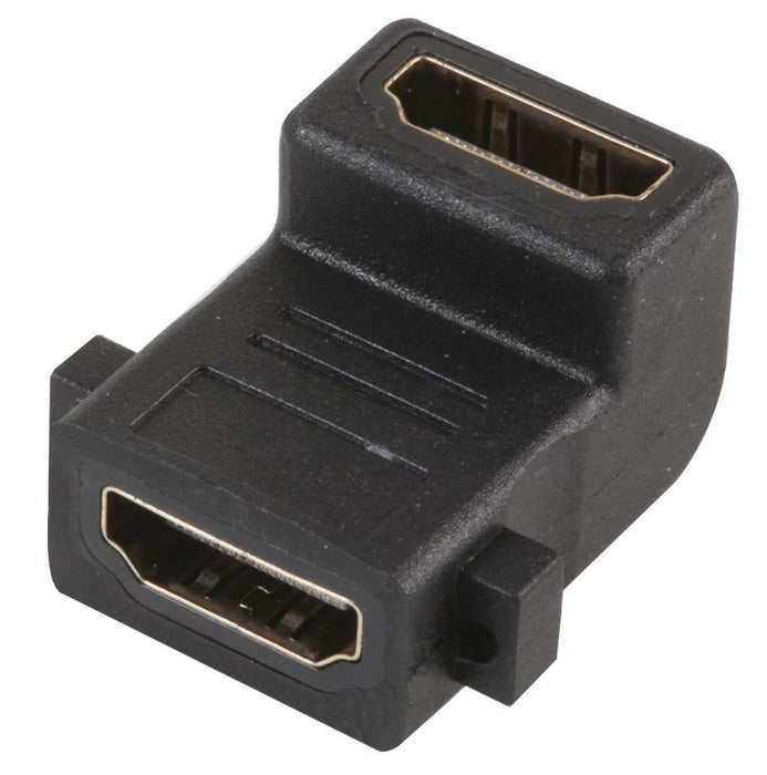 HDMI Socket to Socket Right Angled Coupler