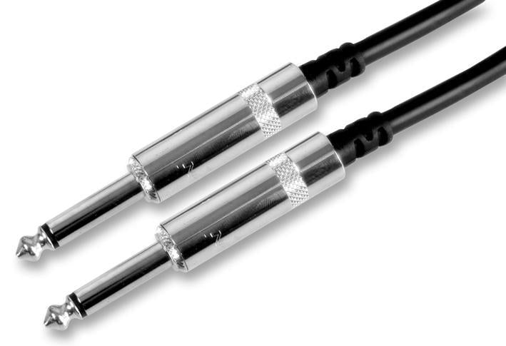 6.35mm (1/4") Mono Jack to Jack Lead - Black