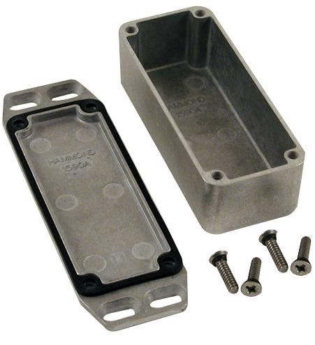 IP65 Die Cast Aluminium Instrument Enclosure with Flanged Lid