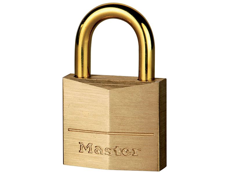 Solid Brass 35mm Padlock with Brass Plated Shackle