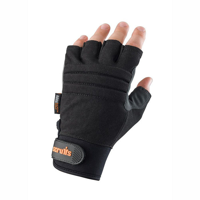 Trade Fingerless Gloves Black