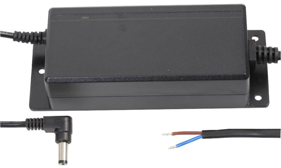 12V, 5A, In Line CCTV Power Supply, Right Angle 2.1mm Plug