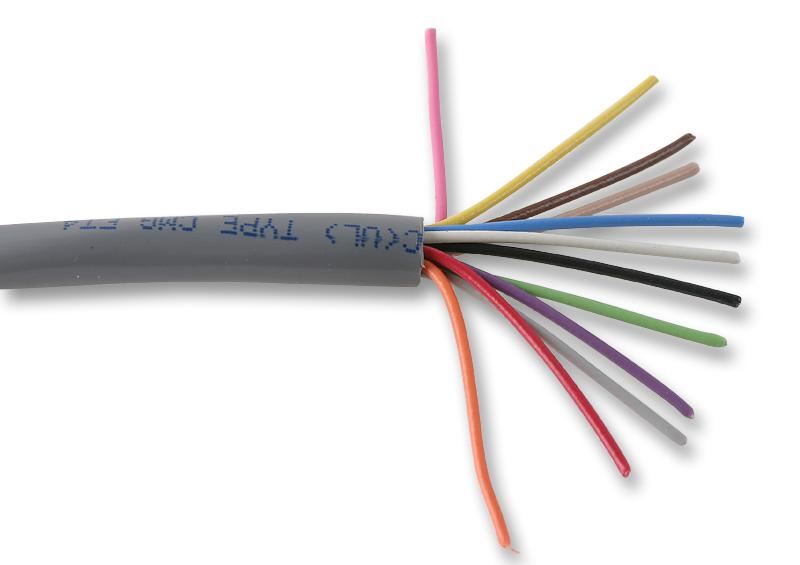 12-Core 22 AWG Shielded Cable 30.5m (100ft)