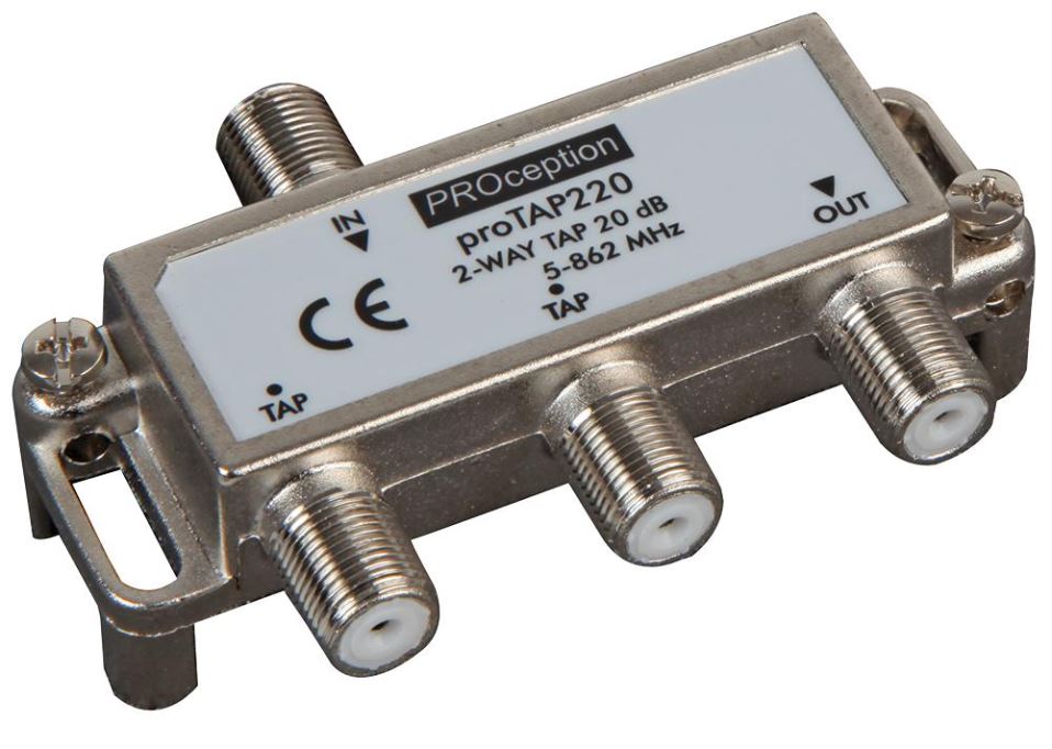 2-Way RF Network Tap, 20dB