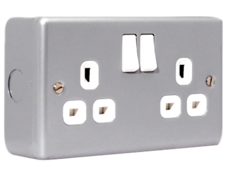 Metal Clad Switched Socket