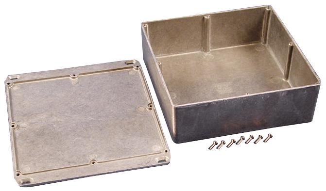 IP54 Die Cast Aluminium Instrument Enclosure with Flanged Lid - 188x188x63mm