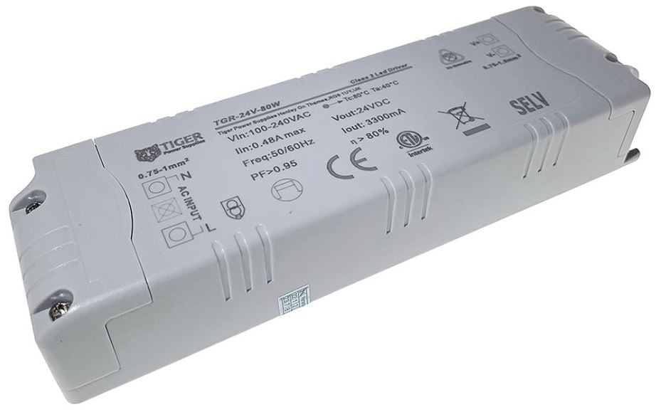24V, 3.3A, 80W Constant Voltage LED Driver