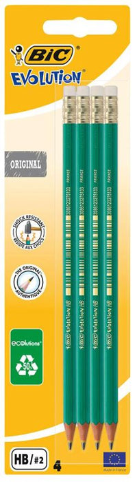 Rubber Tipped HB Pencils - 4 Pack