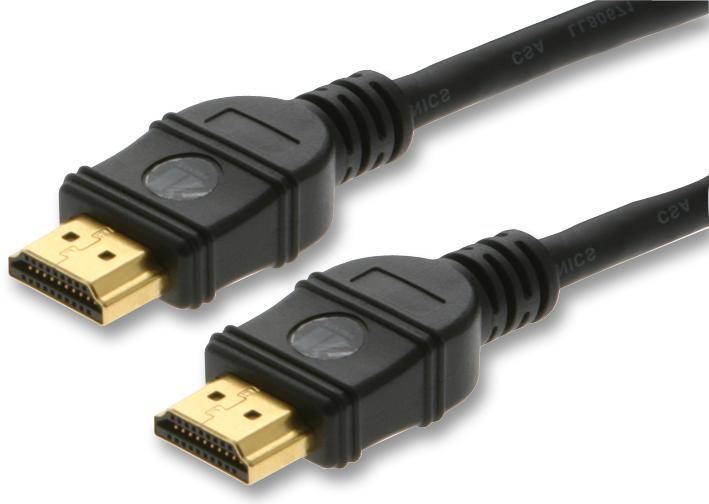 Premium High Speed HDMI Lead, Male to Male, Gold Plated Connectors, 10.6m