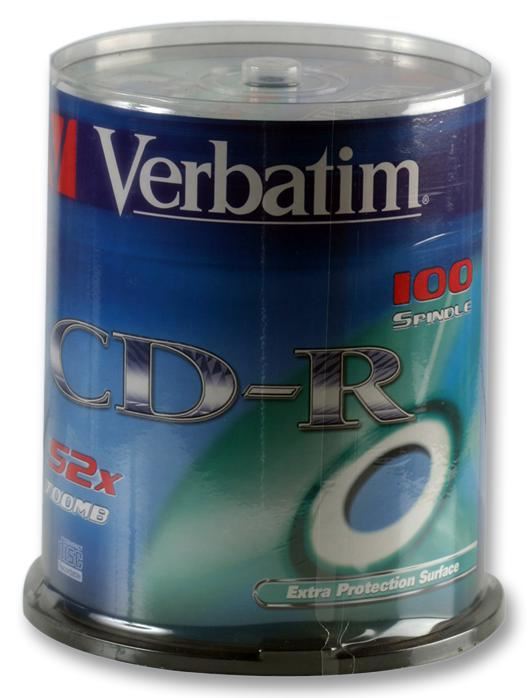 52x Speed CD-R Blank CDs - 100 Pack Spindle