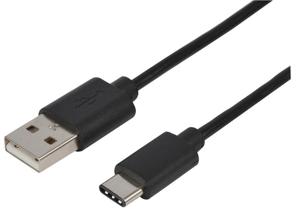 USB-A Male to USB-C Male USB 2.0 Lead, 0.5m