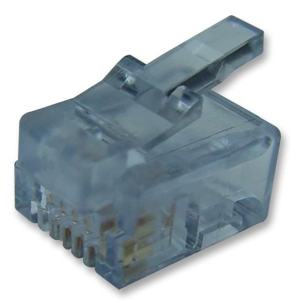RJ11 Plugs Stranded Wire / Flat, 10 Pack