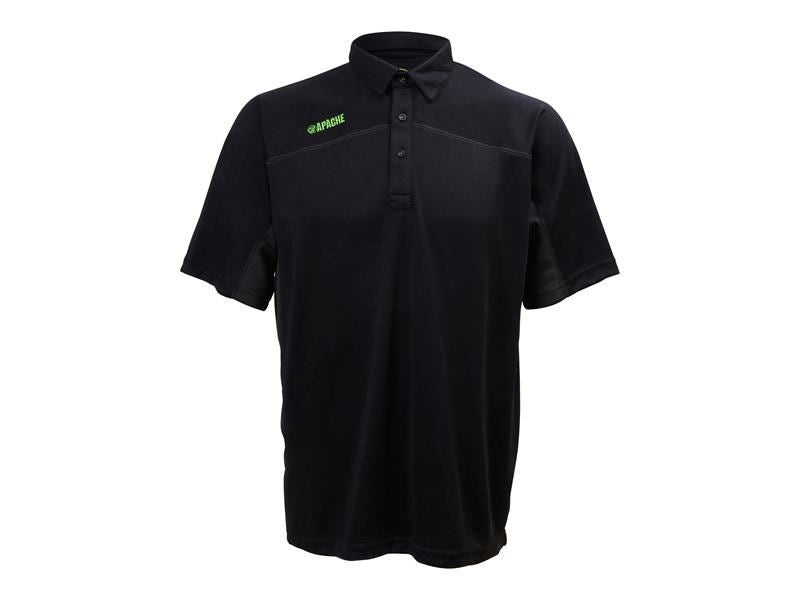 Langley Black Performance Polo Shirt