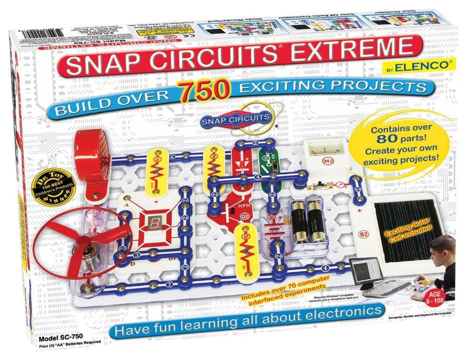 Snap Circuits Extreme Plus - Build Over 750 Electronic Projects