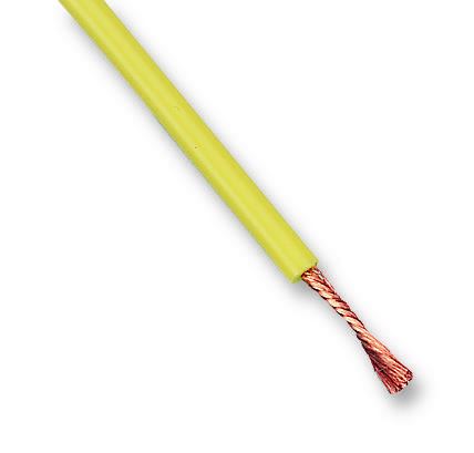 Flexiplast TPE Insulated Cable Yellow 2.7mm (1.0mm²) x 25m