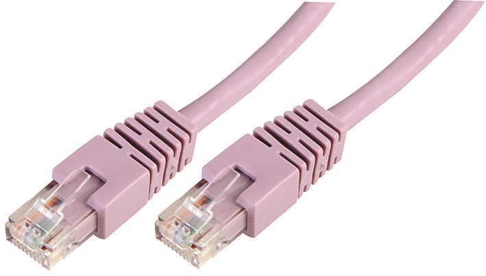 RJ45 Male to Male Cat6 UTP Ethernet Patch Lead, 1m Violet