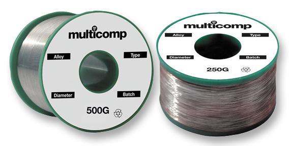 Solder Wire, Lead Free, Mildly Activated, 1.2mm, 217°C, 250g