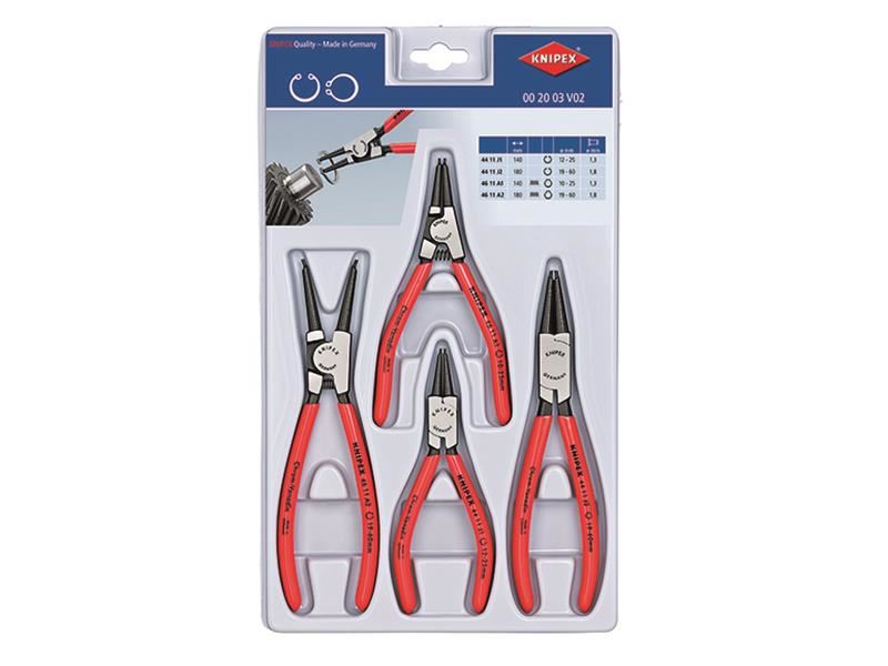 Circlip Plier Set, 4 Piece