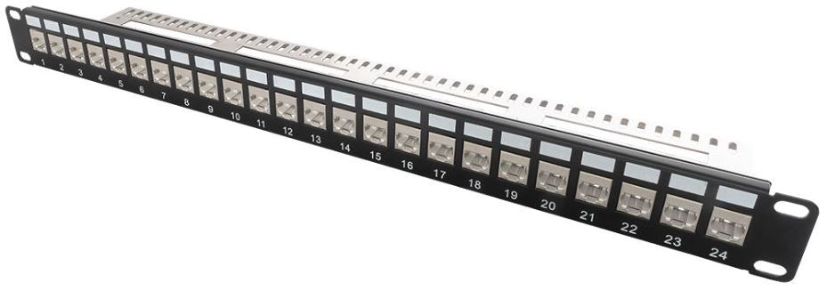 LOKJAC 24 Port Cat6a Locking Keystone Patch Panel