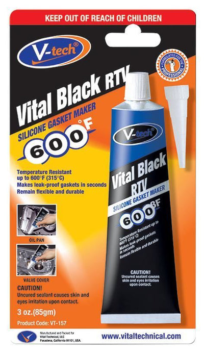 Vital Black RTV Silicone Gasket Maker, 85gm