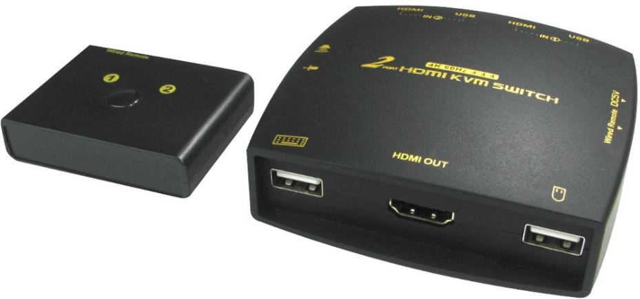 Mini 2 Port USB & 4K HDMI 2.0 KVM Switch