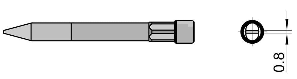 Chisel Soldering Iron Tip, 4.00mm