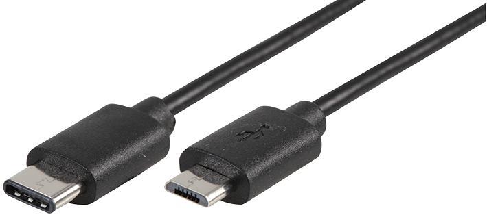 USB-C Male to USB Micro B Male USB 2.0 Lead