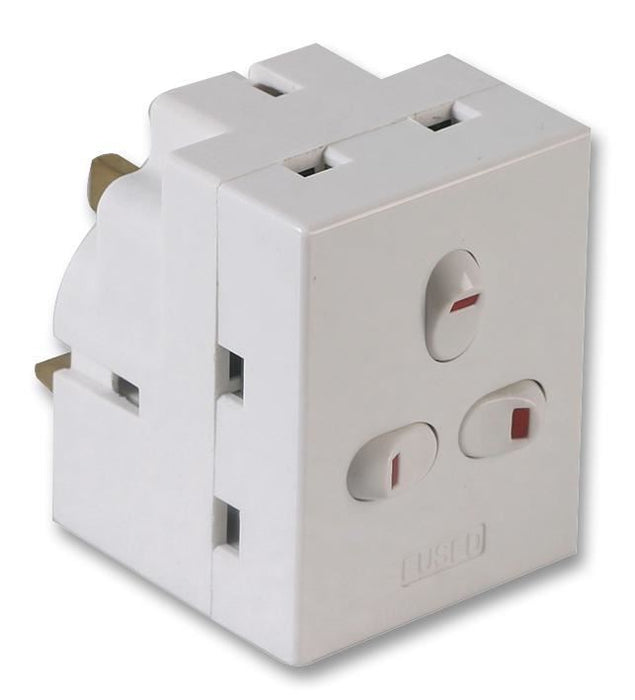 3 Way Plug Adaptor, 13A