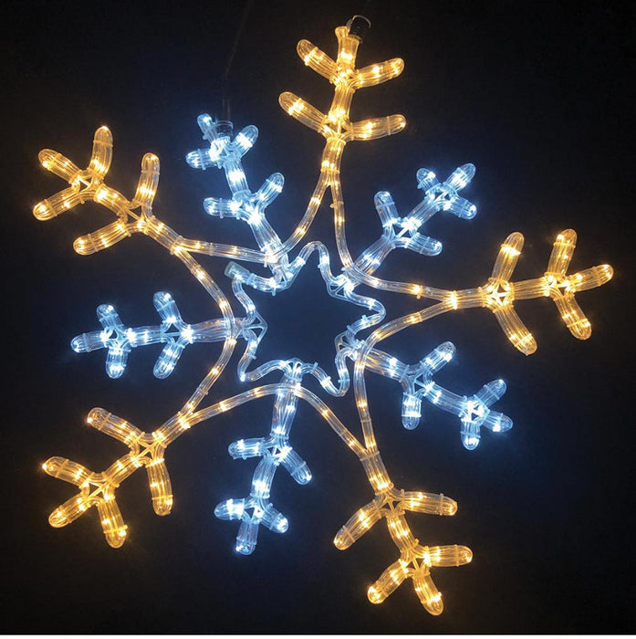 Raraion - 66cm Flashing Snowflake Rope Light