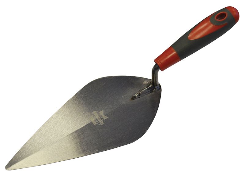 London Pattern Brick Trowel Soft Grip Handle 10in