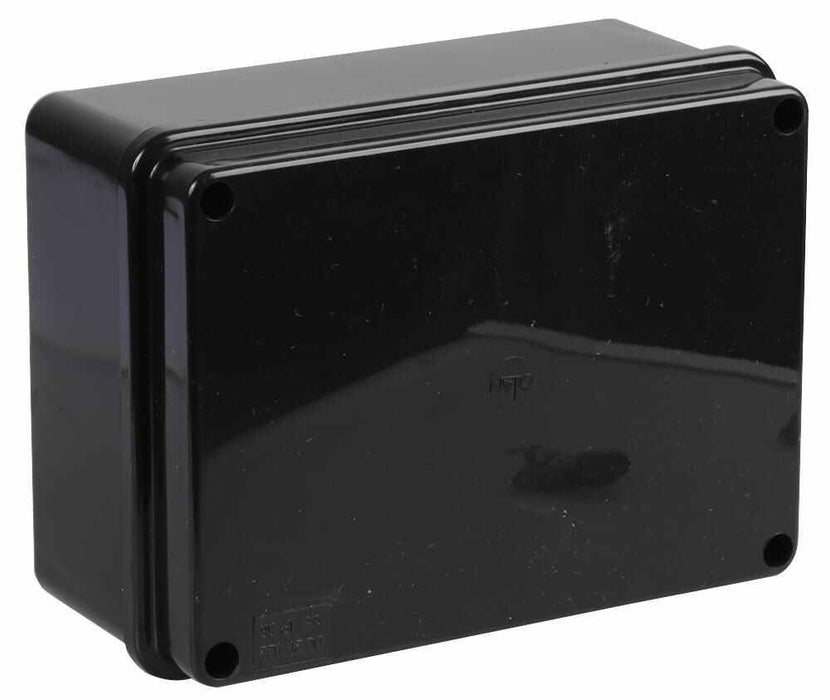 IP56 Black Thermoplastic Junction Box Enclosure - 150x110x70mm