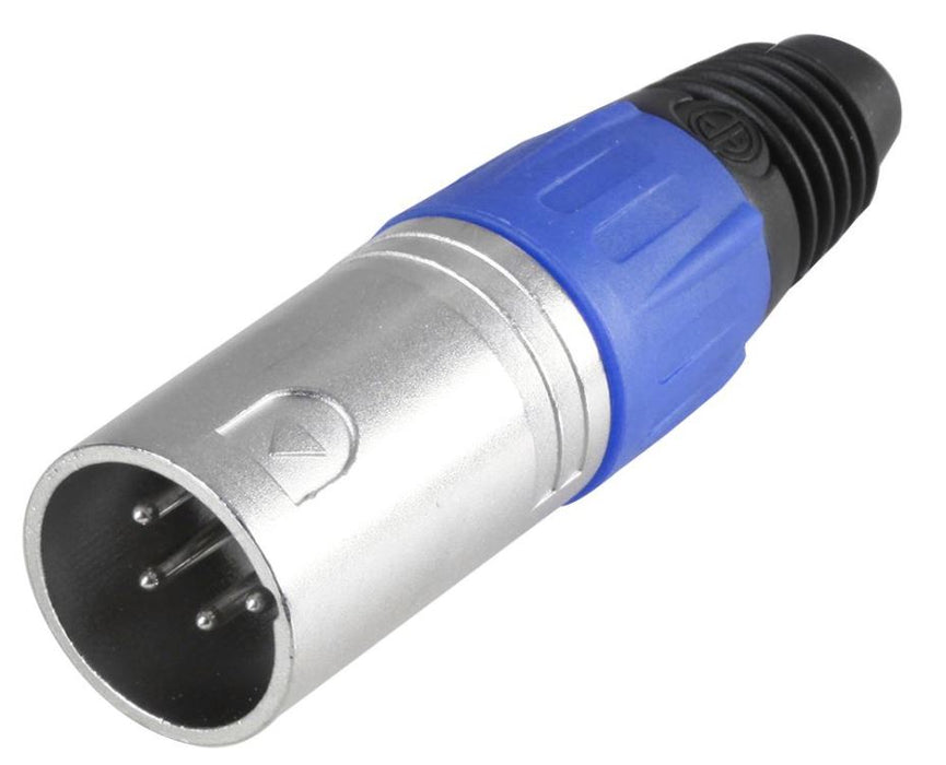 4 Pole XLR Plug, Blue