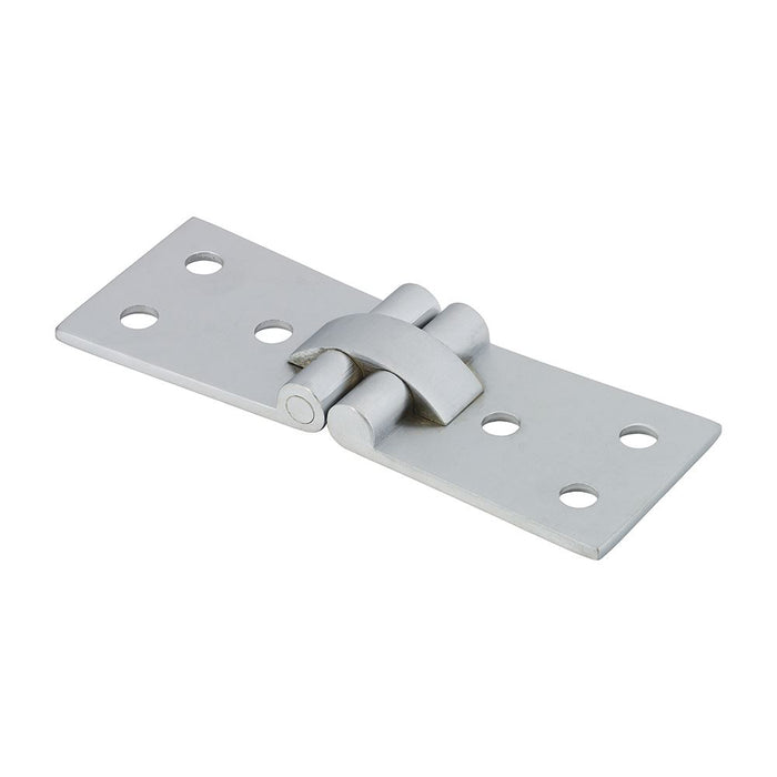 Counter Flap Hinges - Solid Brass - Satin Chrome (Size 100 x 40 - 2 Pieces)