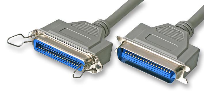 36 Pin Centronics Male to Female Parallel Printer Lead, 3m