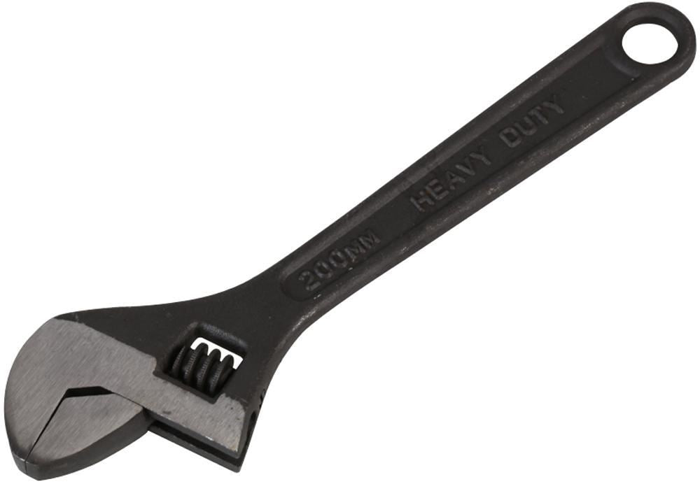 8" (200mm) Black Adjustable Spanner