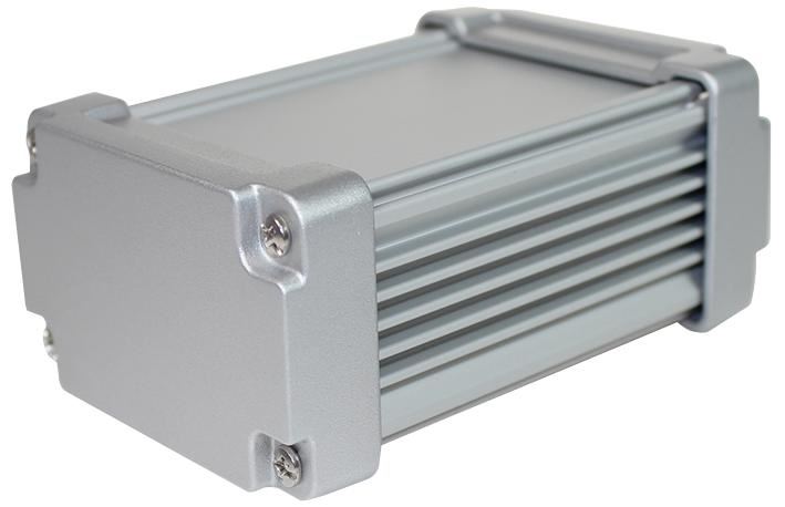 IP67 88 Series Silver Aluminium Heatsink Enclosure with EMI Shielding - 150x106.3x56.3mm