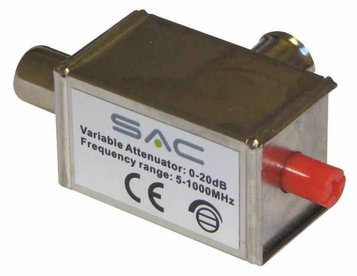 Variable Attenuator IEC 0-20dB 5-1000MHz Metal Housing