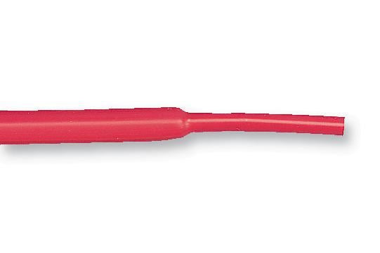 TE CONNECTIVITY Heat Shrink Tubing Red 2:1 Shrink Ratio