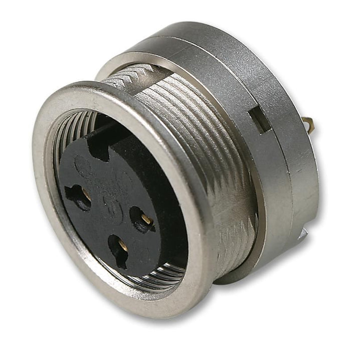 Socket, Panel Mount, 3 Way