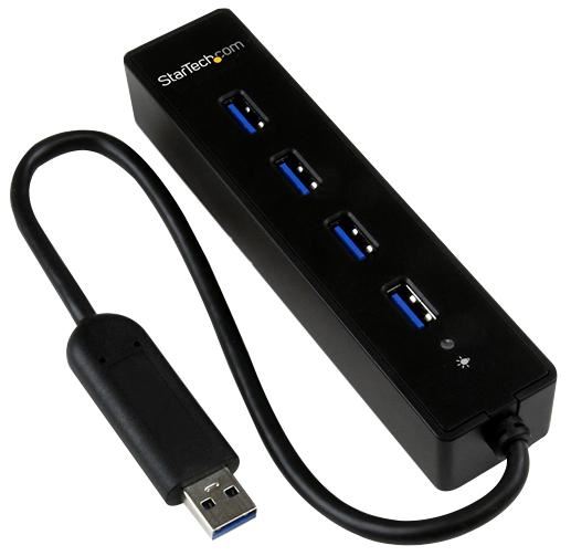 4 Port Portable USB 3.0 Hub - Bus Powered