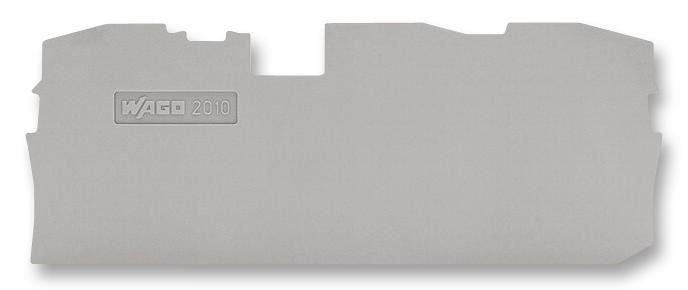 End Plate, for 3 Cond TB, Grey