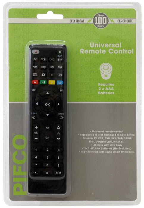 Universal Remote Control for TV, DVD, Sky & Satellite