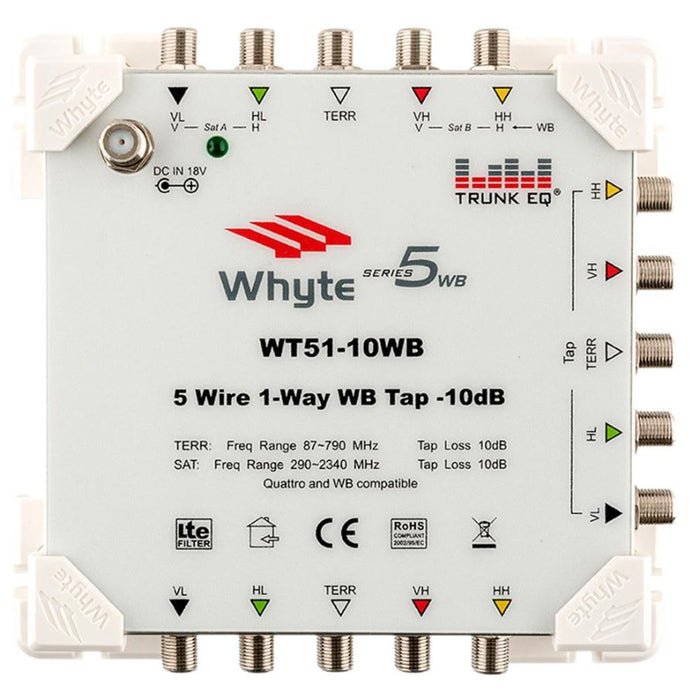 WT51-10WB Series 5 WB Tap, 5 Wire, 1 Way, -10dB