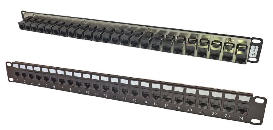 24 Port Cat6 Keystone Coupler Panel