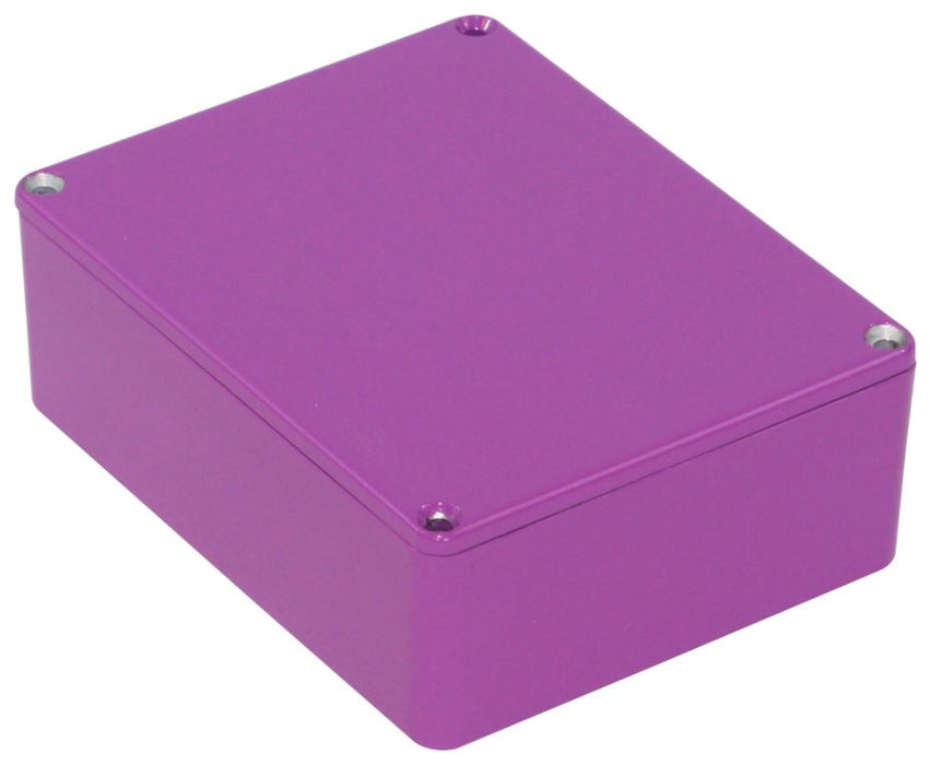 IP54 Purple Stomp Box Aluminium Instrument Enclosure - 119x94x38mm