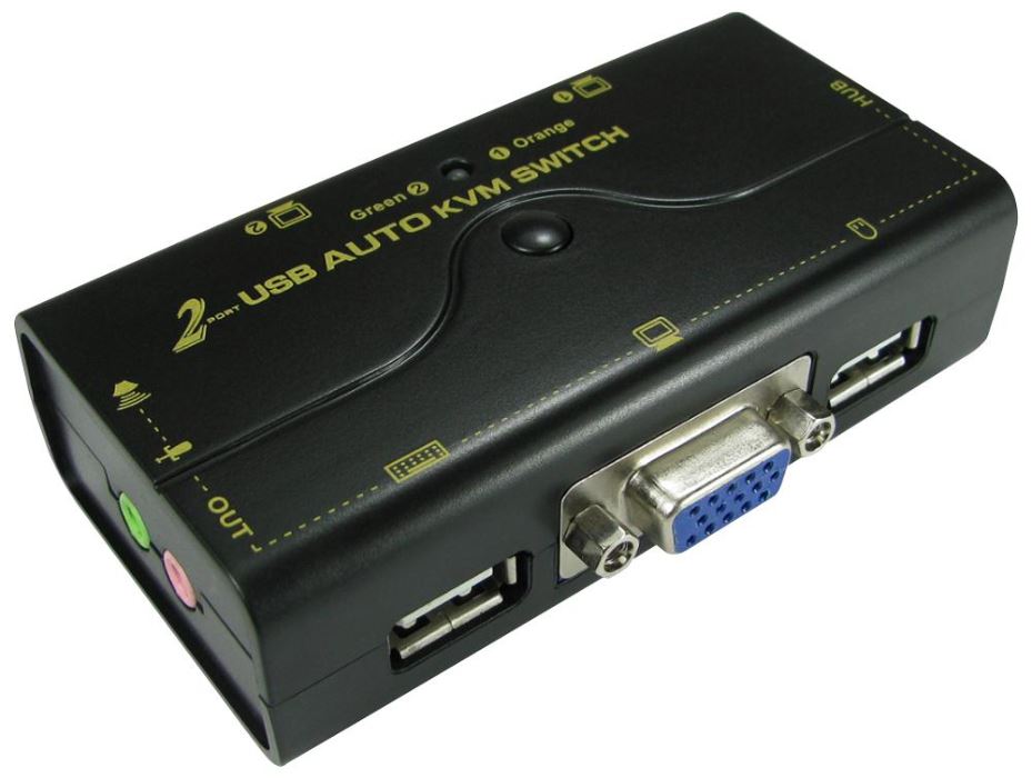 2 Port USB / VGA KVM Switch